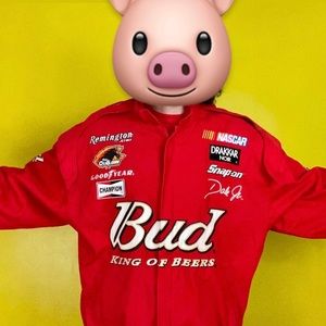 Budweiser NASCAR vintage racing jacket
